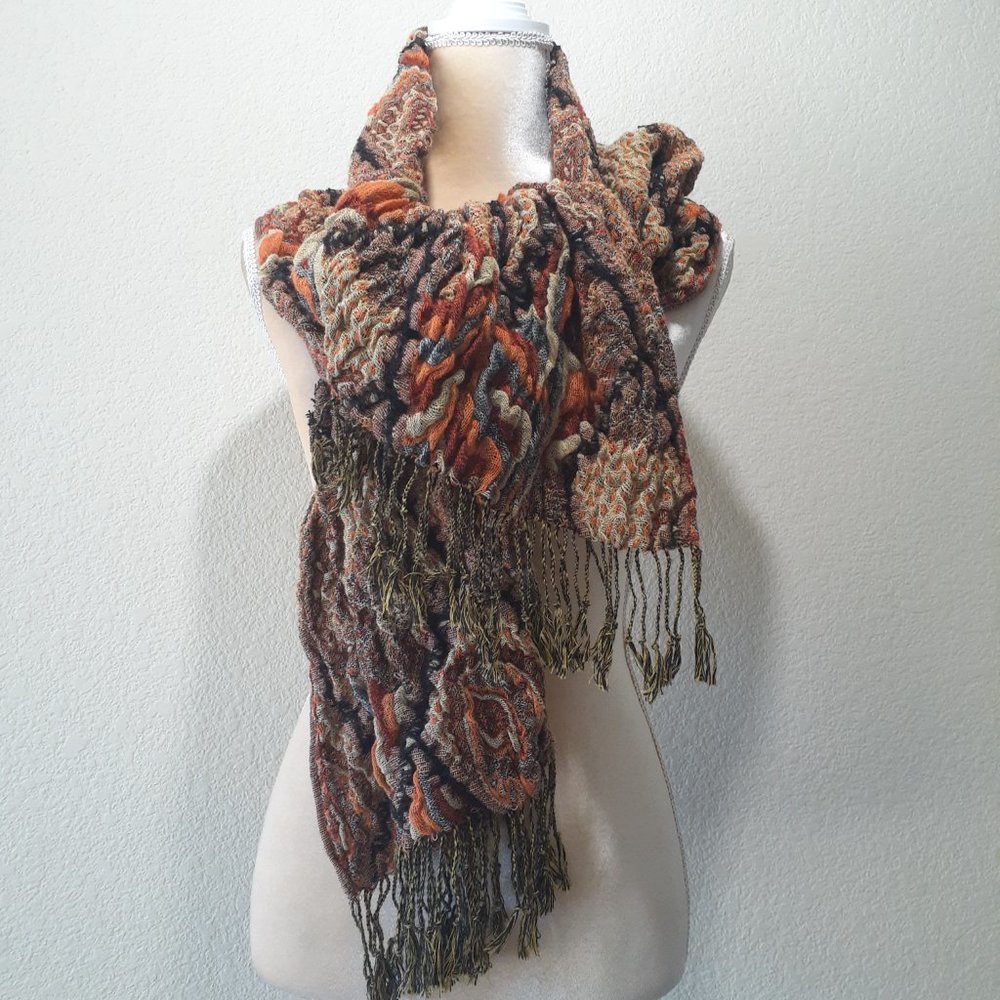 Textured Knit Scraf - Picture 6 of 8